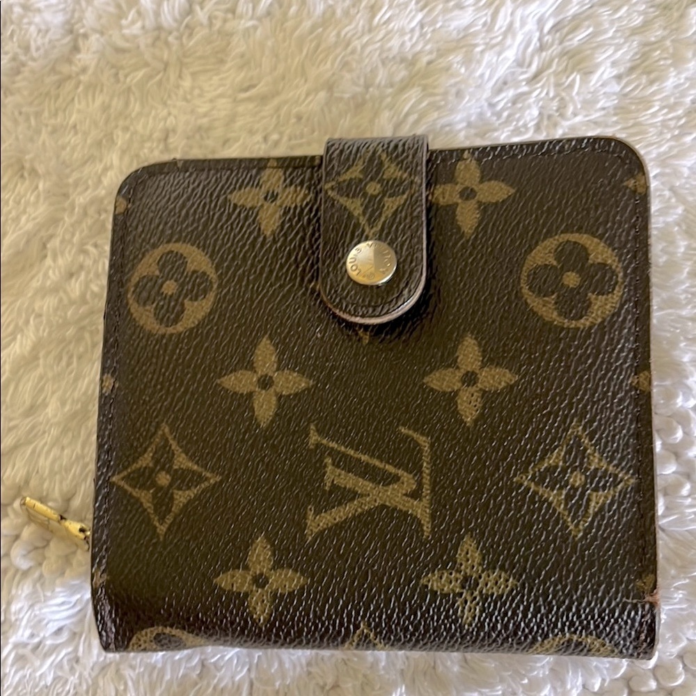 Louis Vuitton Brown Gold Monogram Wallet